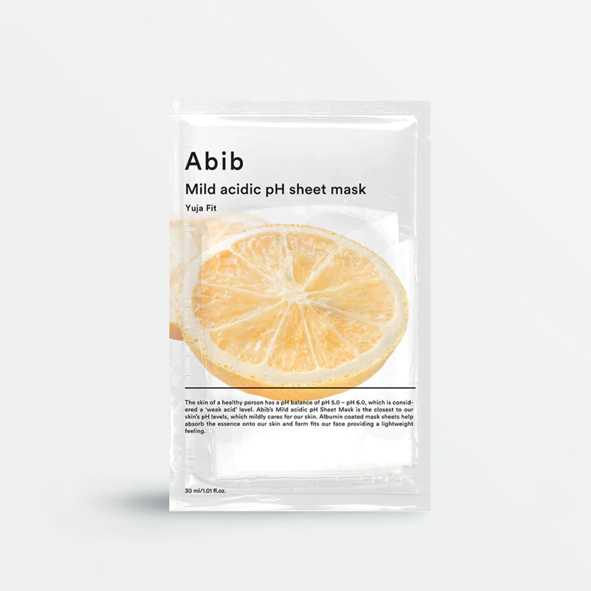 [Special Sale] Mild Acidic pH Sheet Mask Yuja Fit (1pcs)