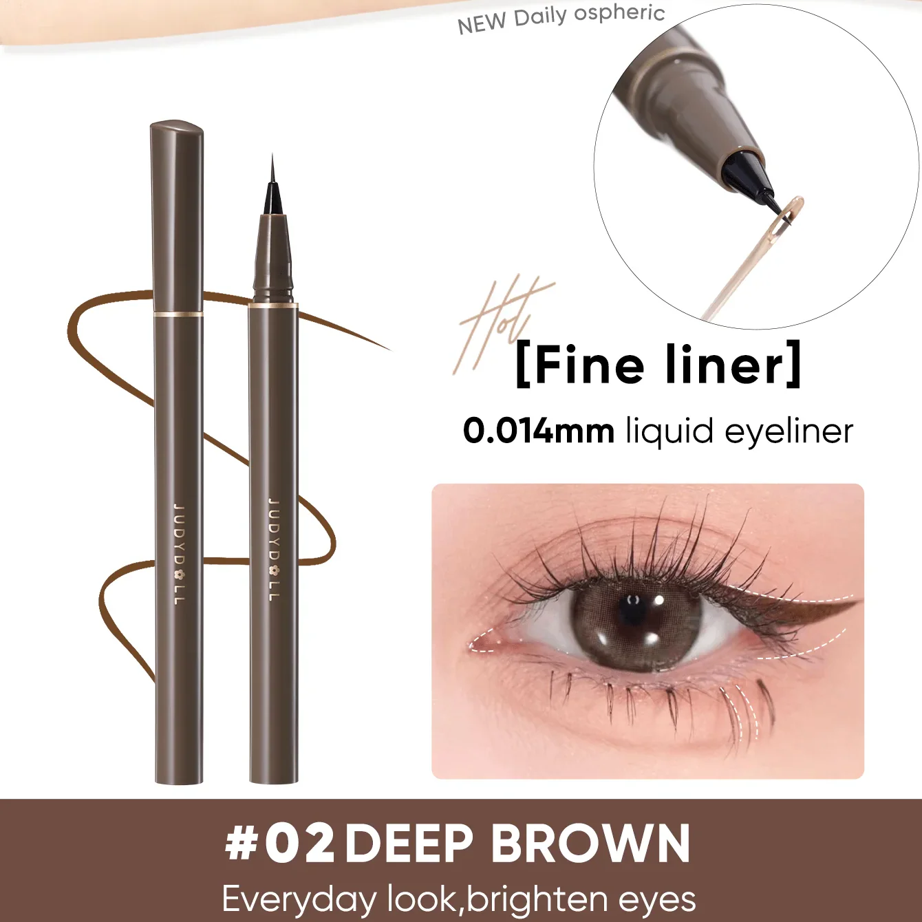 Slim Liquid Eyeliner (3 Colours) - Image 7