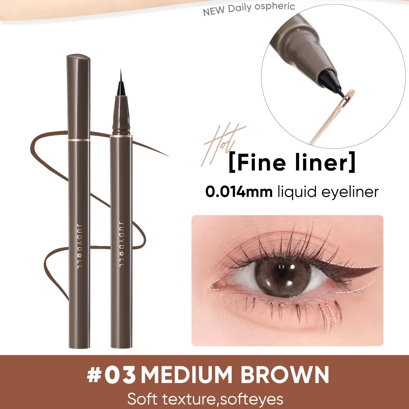 Slim Liquid Eyeliner (3 Colours) - Image 8