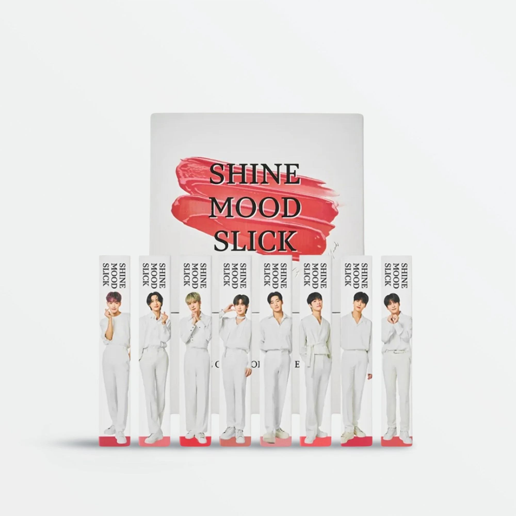 [Special Sale] NACIFIC X ATEEZ Limited Edition Shine Mood Slick Lip Tint Set + Four Cut Photocards (Blossom)