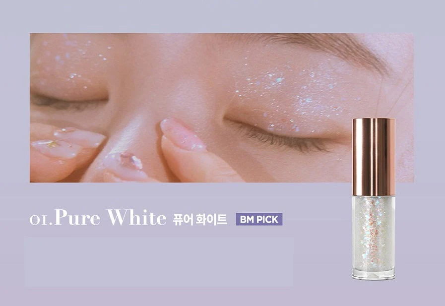 Champagne Eye Glitter #01 Pure White - Image 2