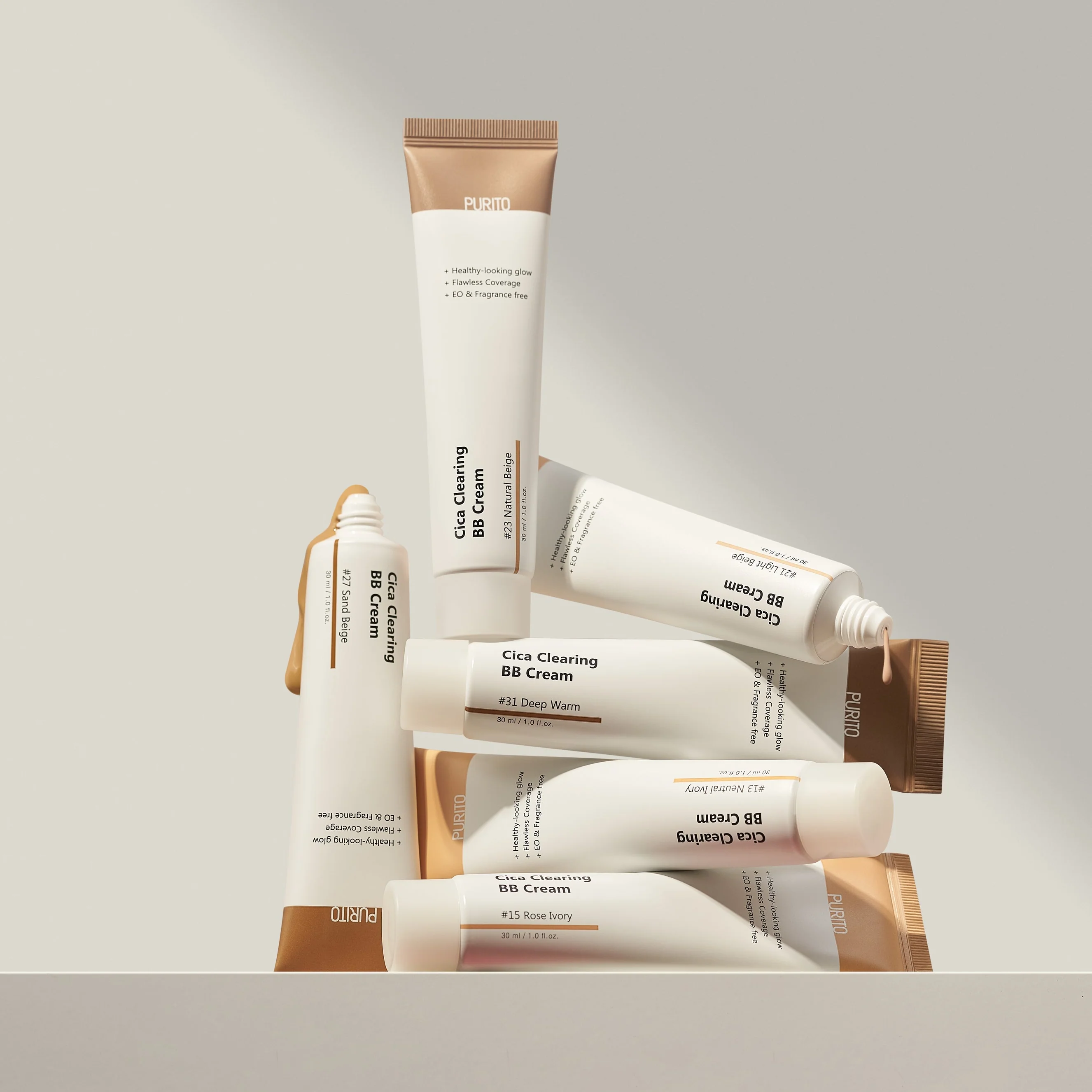 Cica Clearing BB Cream SPF38 - 6 Shades (30ml) - Image 2