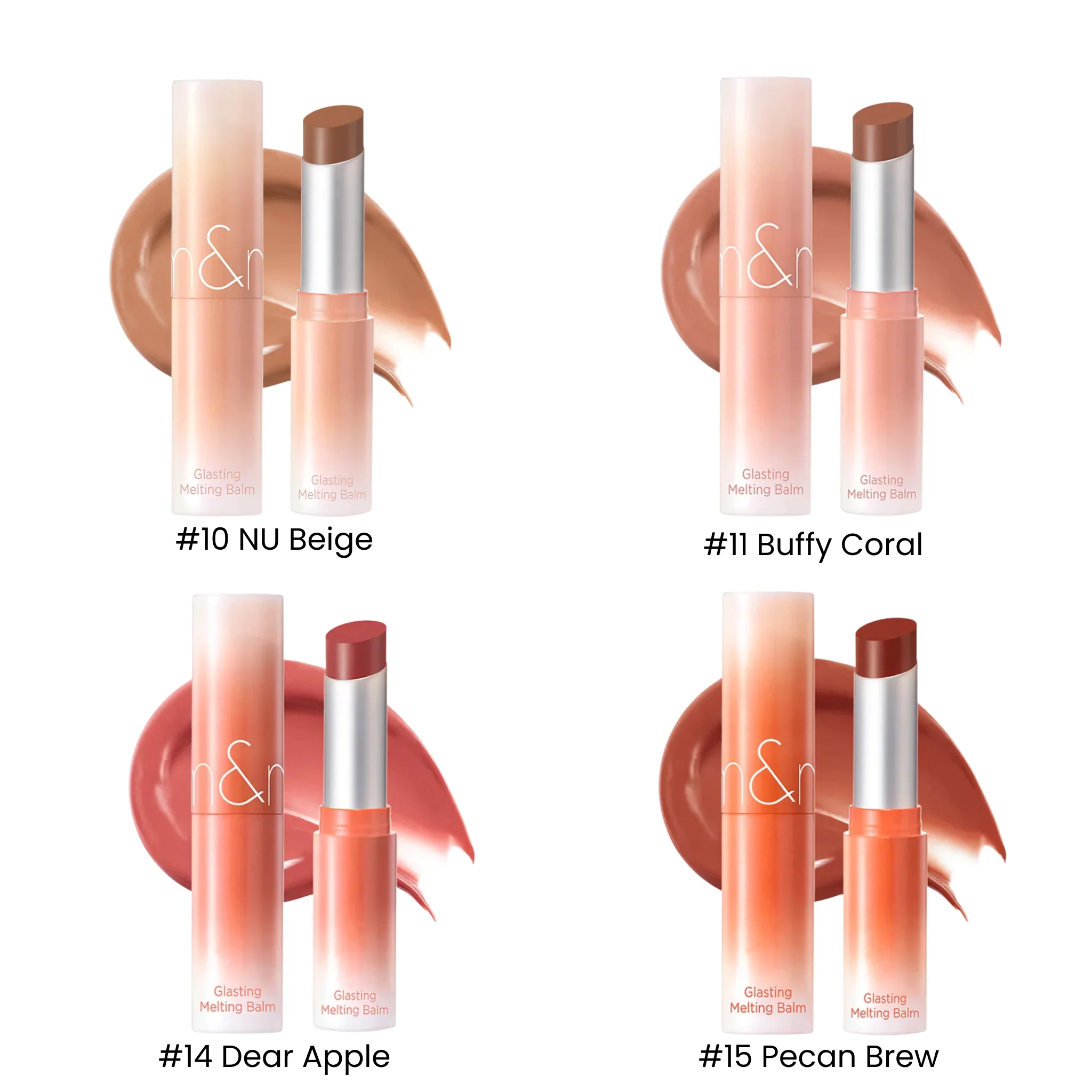 Glasting Melting Balms - Dusty On The Nude Edition - 4 shades (4g) - Image 2