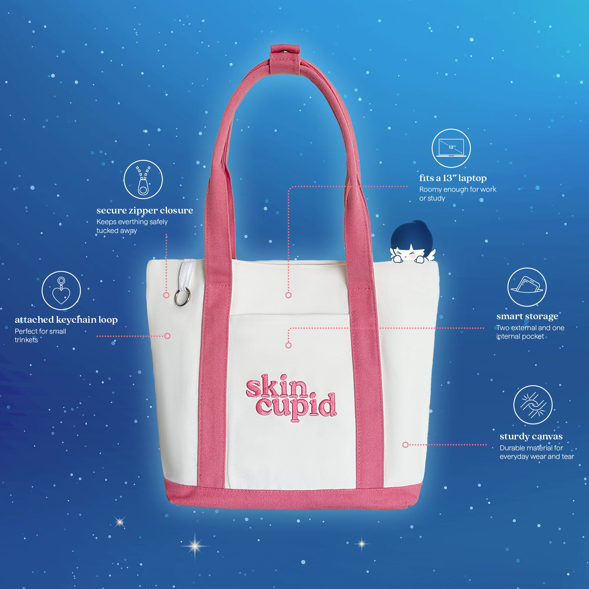 Skin Cupid Tote Bag - Image 2